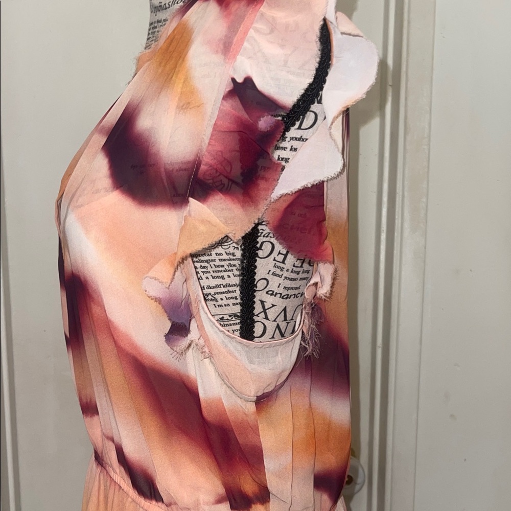 Steve Madden Allegra Dress in Rose Water Patterned Midi Dress - Picture 5 of 5